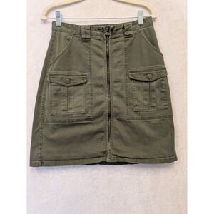 LOGG Women's Size M Olive Green Cargo‎ Skirt